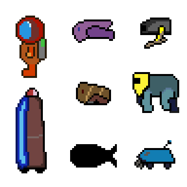 8 sprites